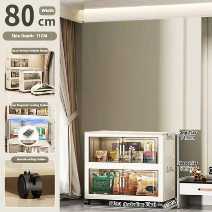 Large Capacity Plastic Folding Storage Cabinet