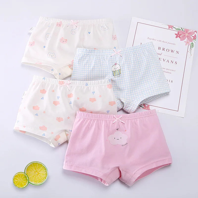 Children's Cotton Boxer Briefs for Girls