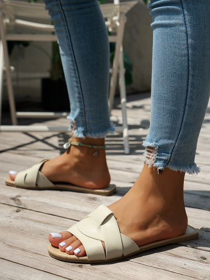 Woven Flat Women's Sandals for Summer Comfort