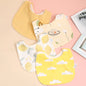 4pcs Cotton Baby Adjustable Bibs Bandana Scarf
