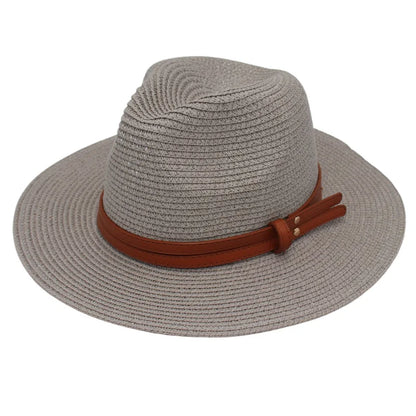 Straw Panama Sun Hat for Women Beach Leisure
