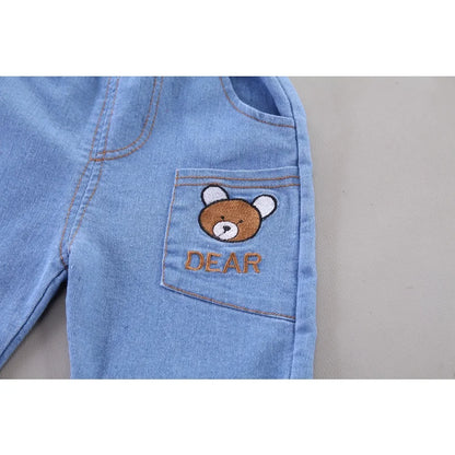 Boys Cartoon Bear T-Shirt and Shorts Set