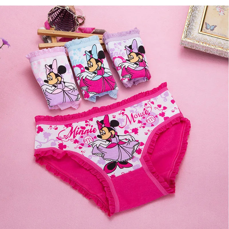 Girls Cartoon Cotton Underwear Briefs Size 2T-10T