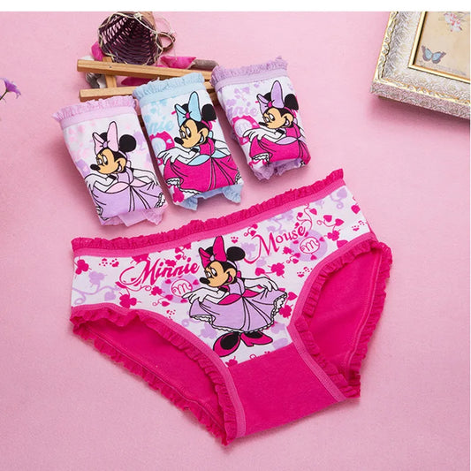 Girls Cartoon Cotton Underwear Briefs Size 2T-10T