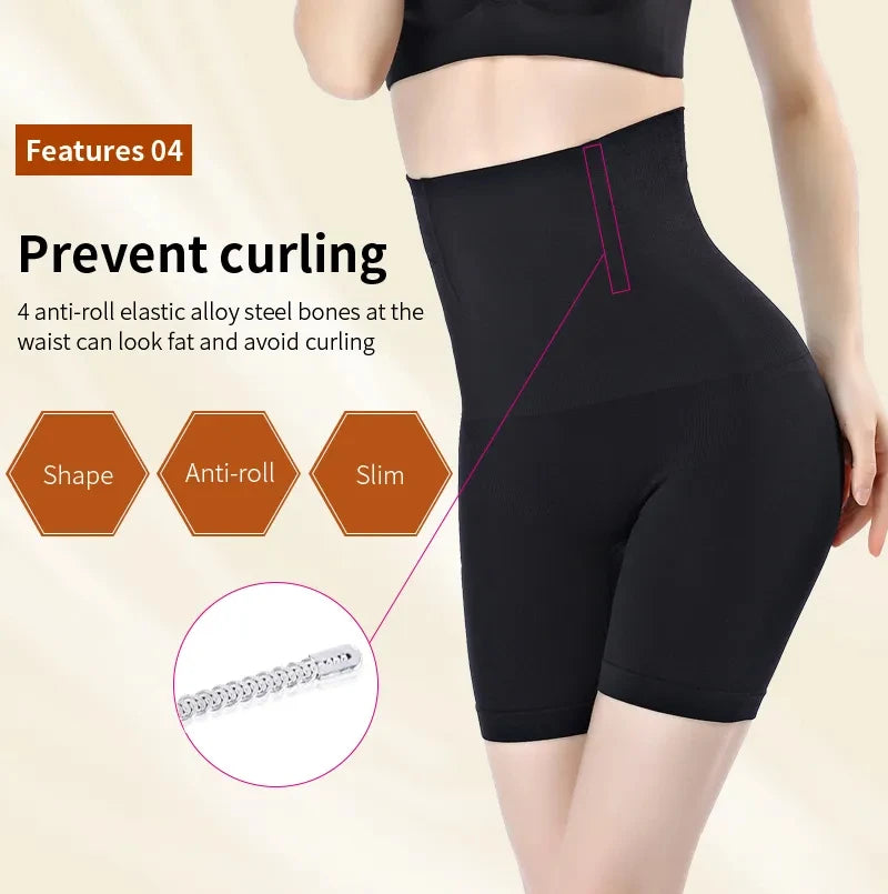 YBFDO Women's High Waist Shaper Pants Slim Shorts