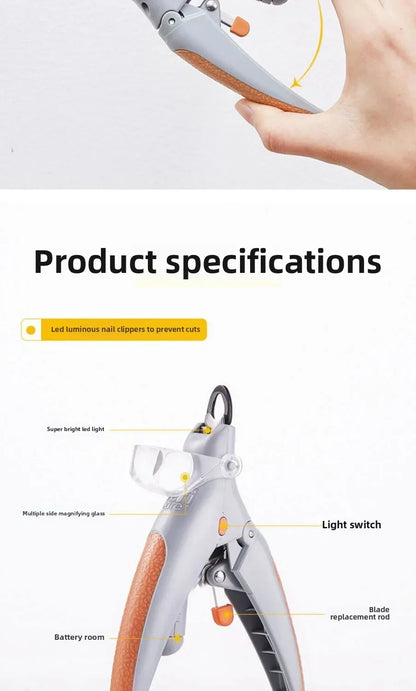 Rechargeable LED Pet Nail Clipper