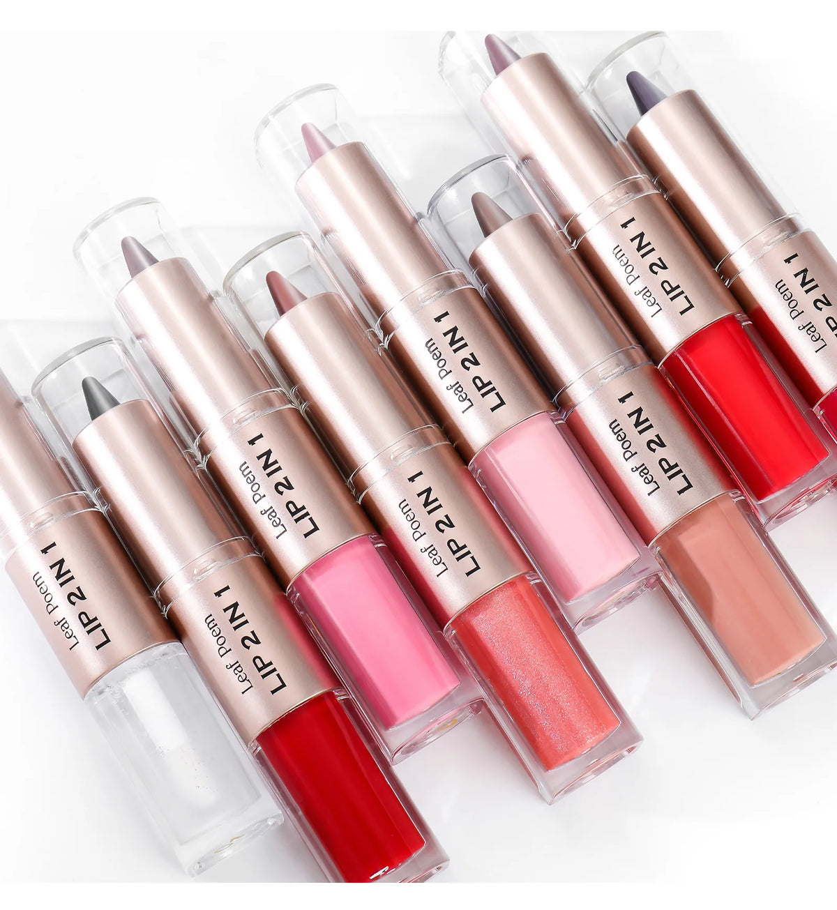 Black Brown Tapered Lip Liner and Lip Gloss Duo