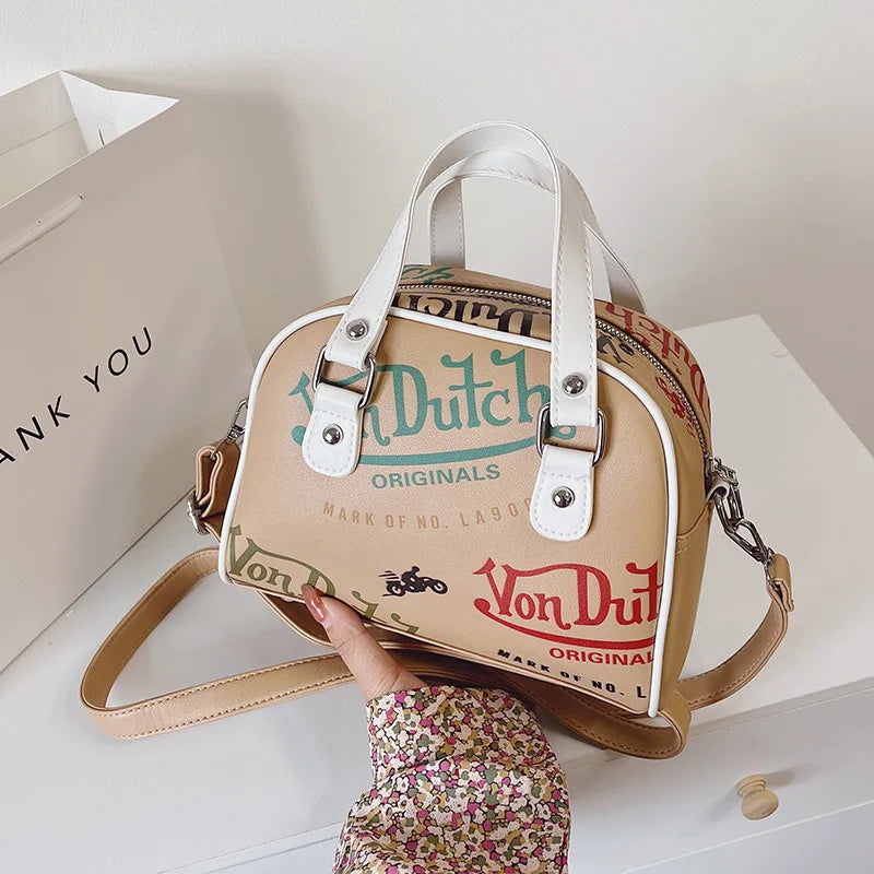 Large Capacity Crossbody Bag for Women Retro Design