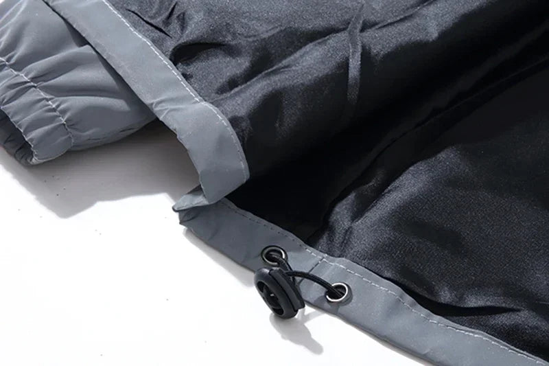 Reflective Polyester Jacket for Men Casual Style