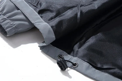 Reflective Polyester Jacket for Men Casual Style