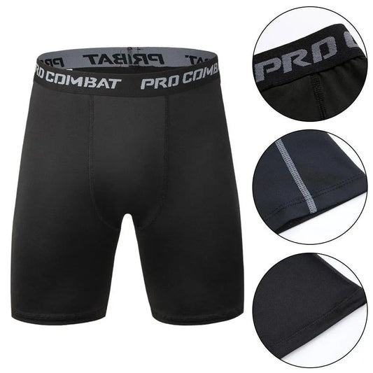 Men's Compression Fitness Shorts Quick Drying Polyester