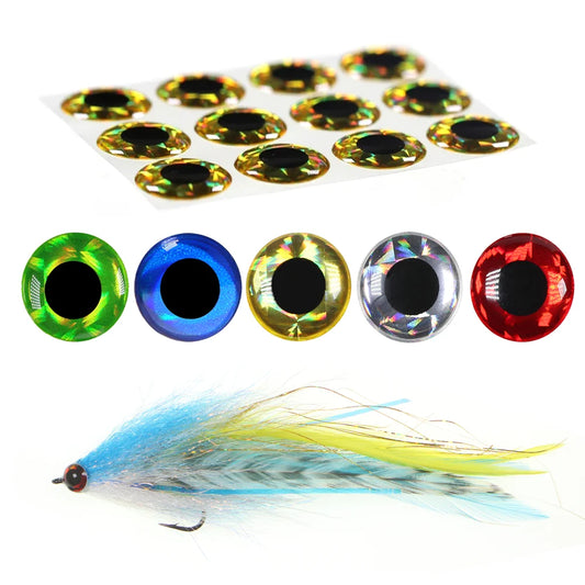 200pcs 3D Holographic Fish Eyes for Saltwater Fishing
