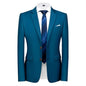 Men's Solid Color Formal Suit Jacket Slim Fit Blazer