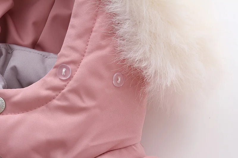 Children's Waterproof Hooded Ski Suit Jumpsuit
