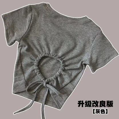 Girls Loose Cargo Pants with Belt for Daily Wear