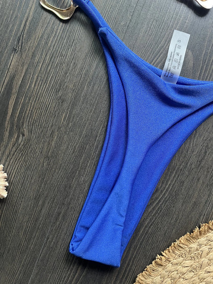 Halter Neck Micro Bikini Set Women Solid Swimwear
