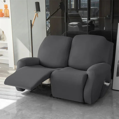 Soft Polyester Recliner Sofa Cover Solid Color