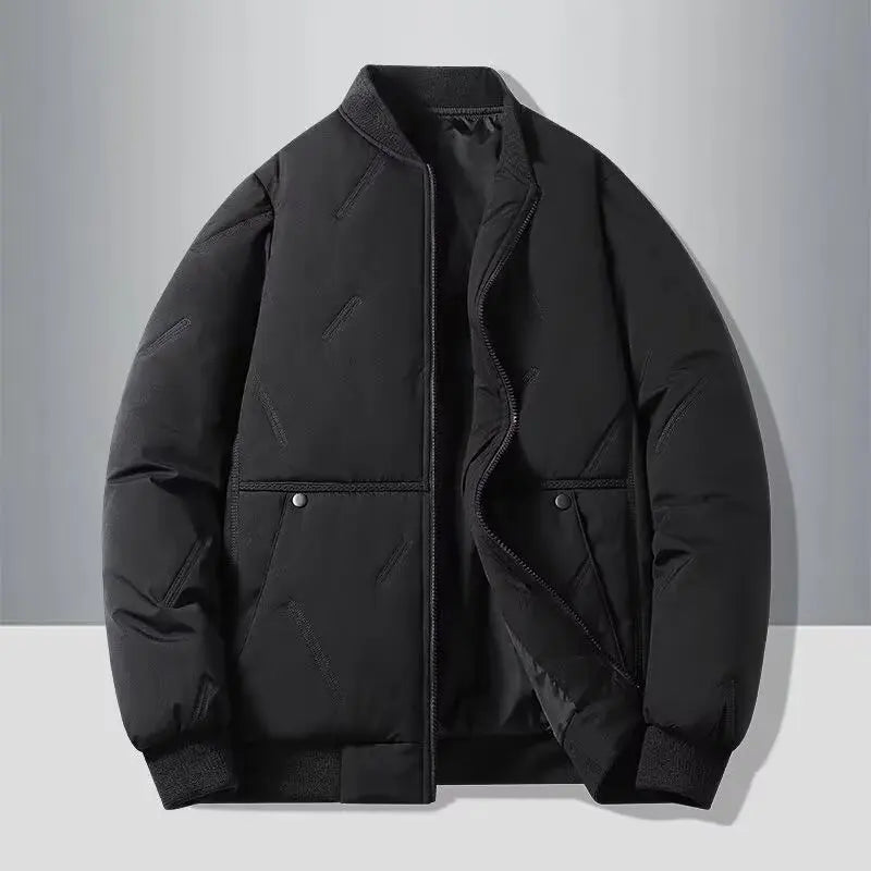 Men's Casual Cotton Baseball Jacket for Autumn and Winter