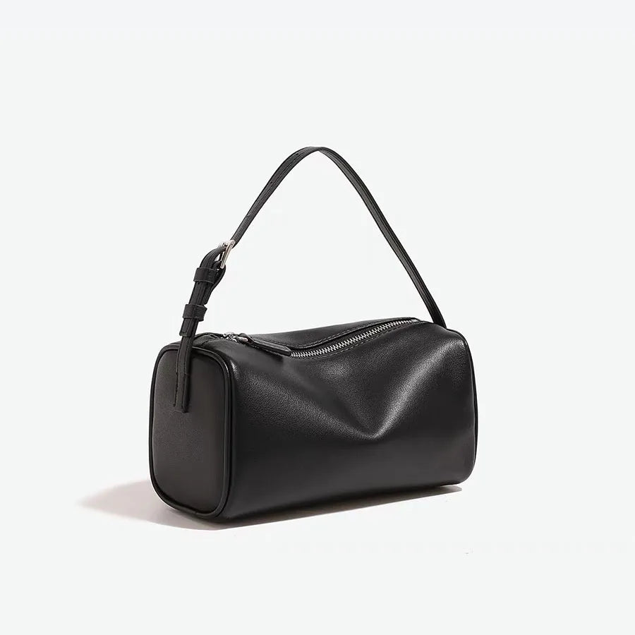 Soft Cowhide Mini Crossbody Bag with Split Leather