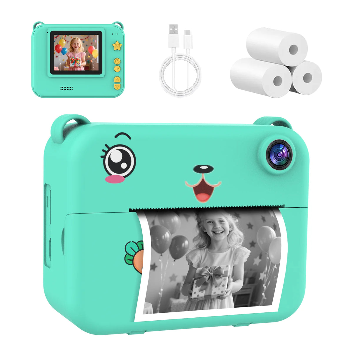 Children Digital Camera 1080P HD Dual Lens Toy