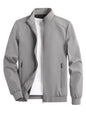 Men's Casual Zipper Jacket in Polyester for Spring and Autumn