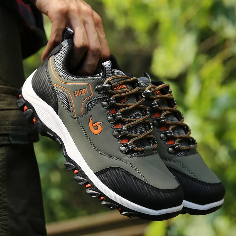 Men's Leather Casual Sneakers for Tennis and Walking