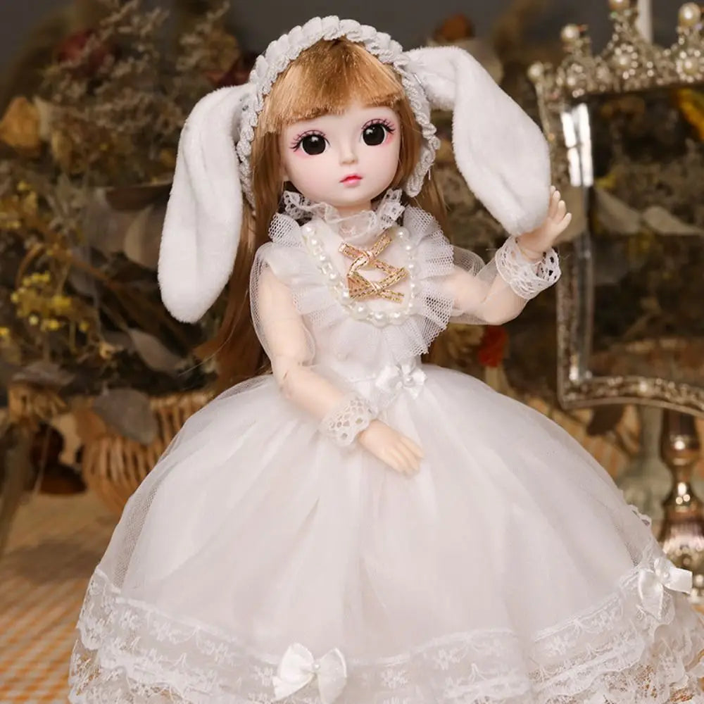 Plastic 30cm Movable Joint Doll with Music for Kids