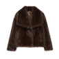 Faux Fur Fluffy Coat for Women Warm Winter Outerwear