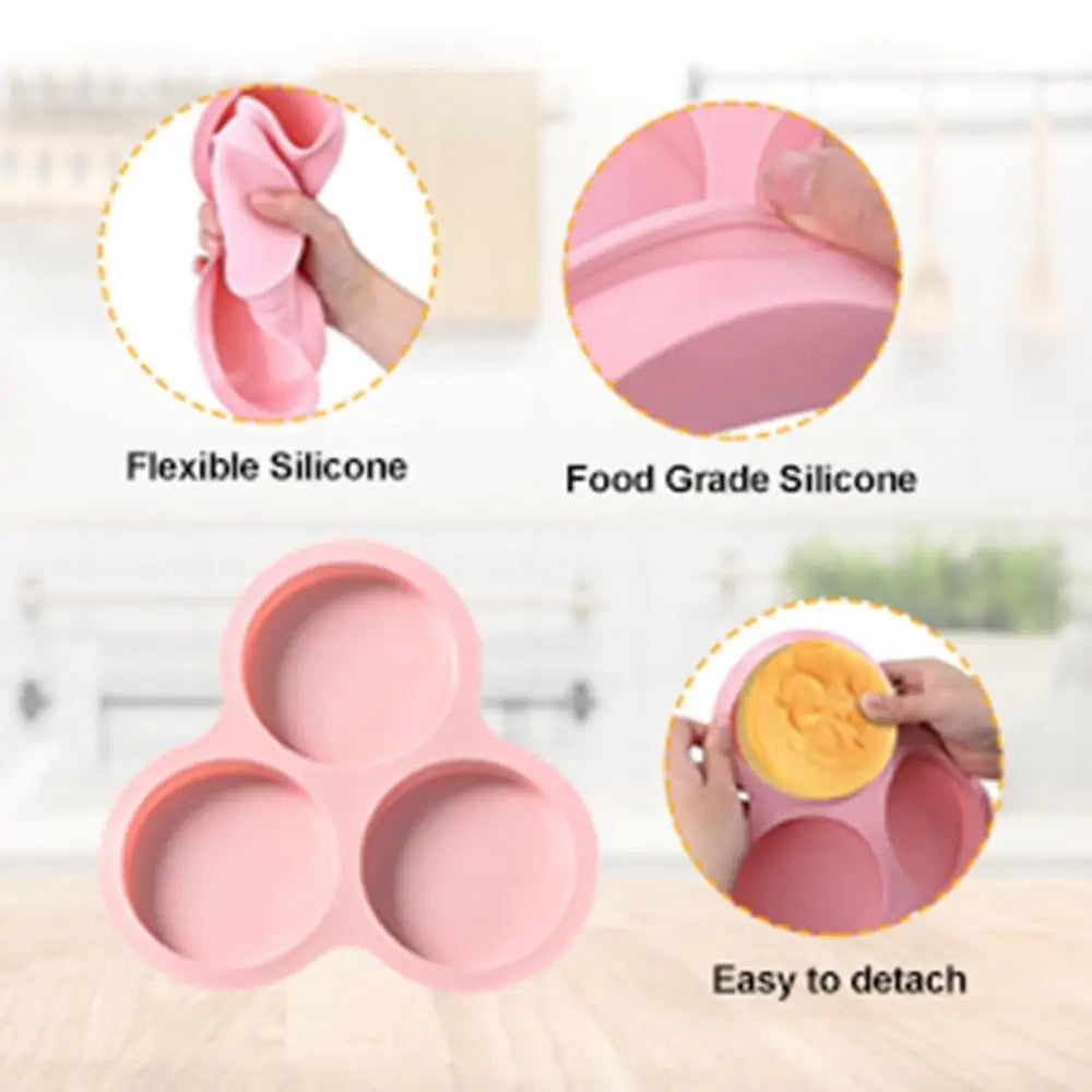 Silicone Air Fryer Egg Mold 3 Cavity Non-Stick
