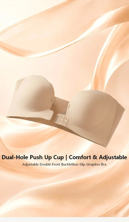 Wireless Strapless Pushup Bra 3D Molded Petal Design