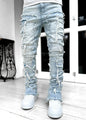 Men's Ripped Distressed Denim Jeans Casual Pants