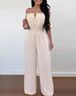 Elegant Off Shoulder Women's Jumpsuit Casual Polyester