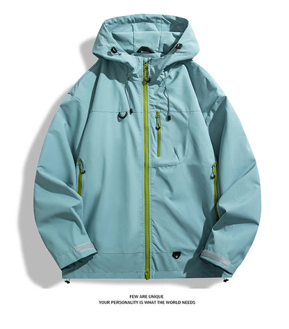 LNGXO Waterproof Windbreaker Jacket for Hiking and Camping