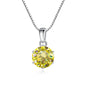 Moissanite Pendant Necklace 925 Sterling Silver Women