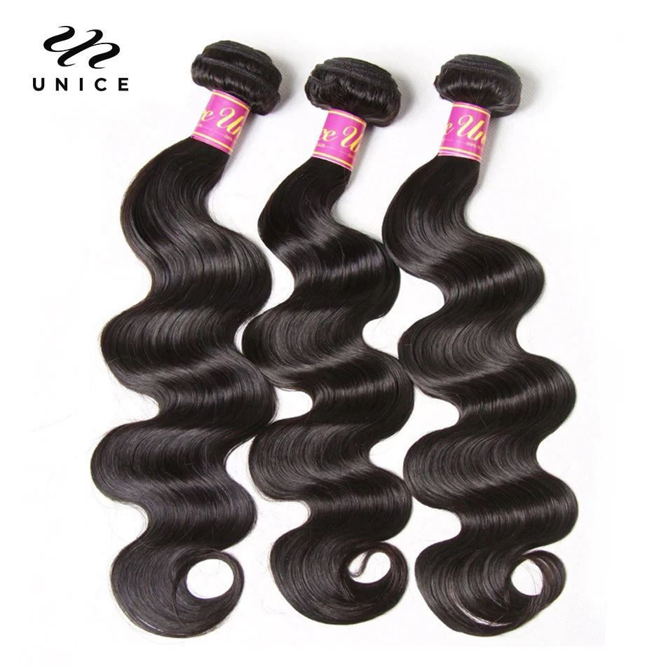 Body Wave 100% Human Hair Bundles Natural Color