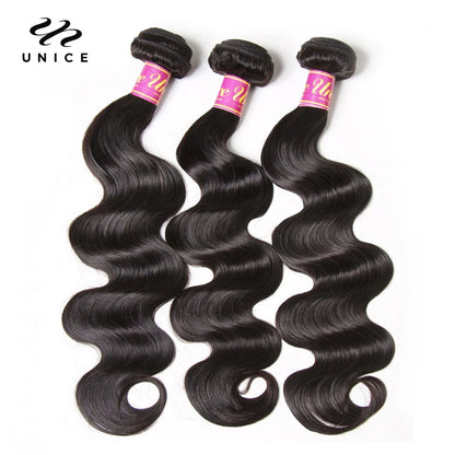 Body Wave 100% Human Hair Bundles Natural Color