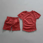 Seamless Yoga Top and Shorts Set for Women