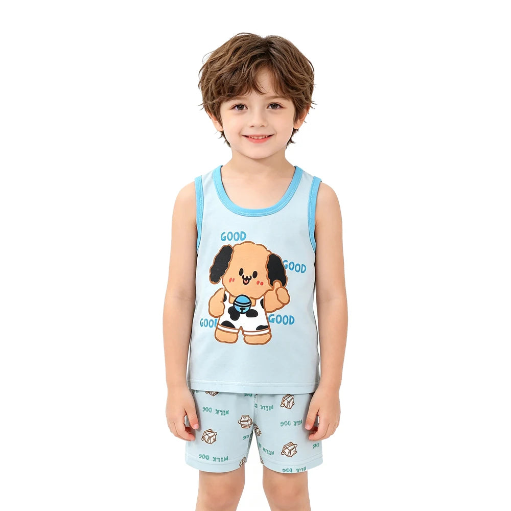 Cotton Summer Kids Clothing Set T-Shirt and Shorts