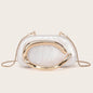 Gold PVC Evening Clutch Bag for Women