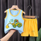 Children's Cotton Vest Set with Shorts for Summer