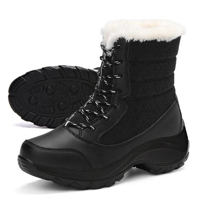 Women’s Waterproof Ankle Snow Boots with Fur Lining