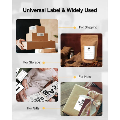 4x6 Inch Thermal Printer Paper White Labels for Shipping