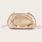 Gold PVC Evening Clutch Bag for Women