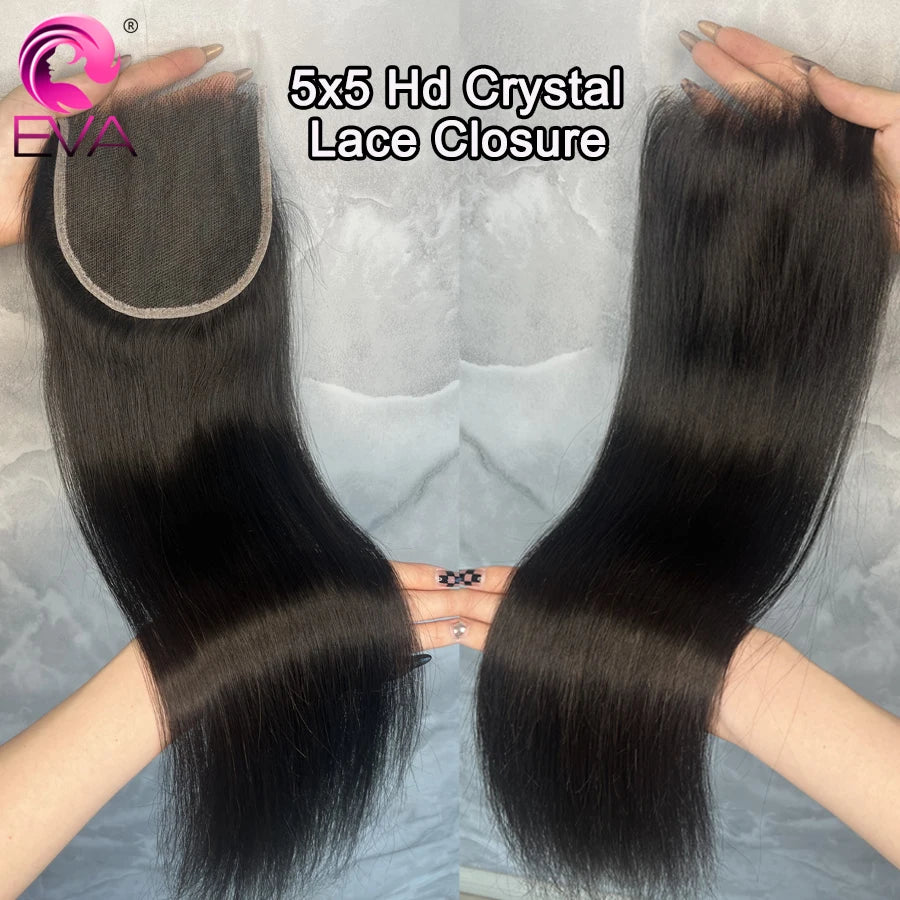 Eva 5x5 HD Lace Closure Straight Human Hair Closure