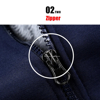 Men's Thick Fleece Hooded Winter Jacket
