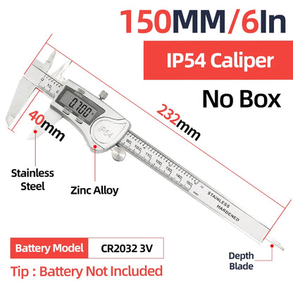 Digital Caliper Stainless Steel Thickness Gauge