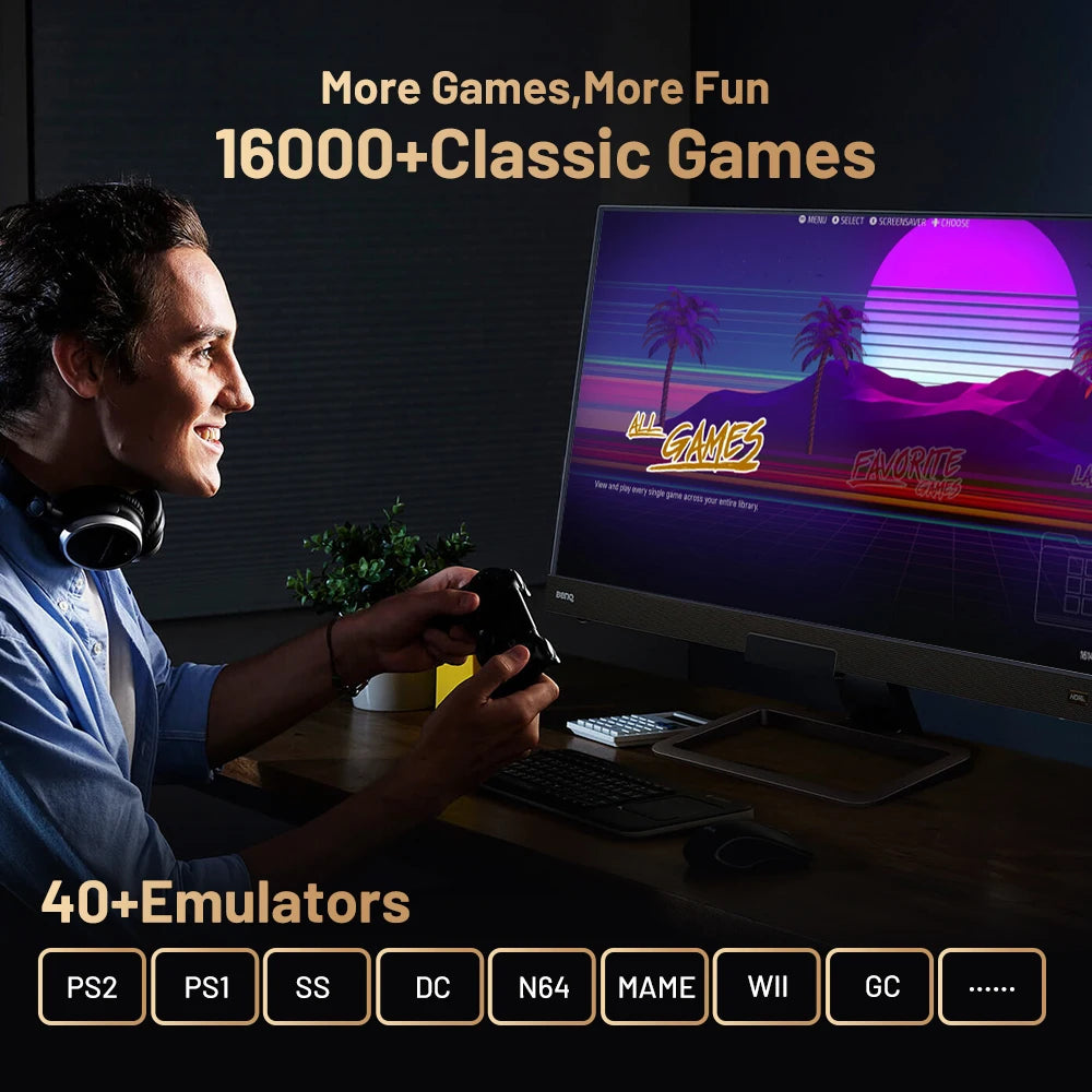 Kinhank Super Console X5 Pro Retro Video Game Console 320G with 10000 Games
