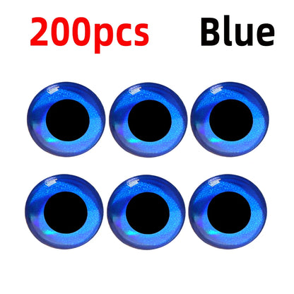 200pcs 3D Holographic Fish Eyes for Saltwater Fishing