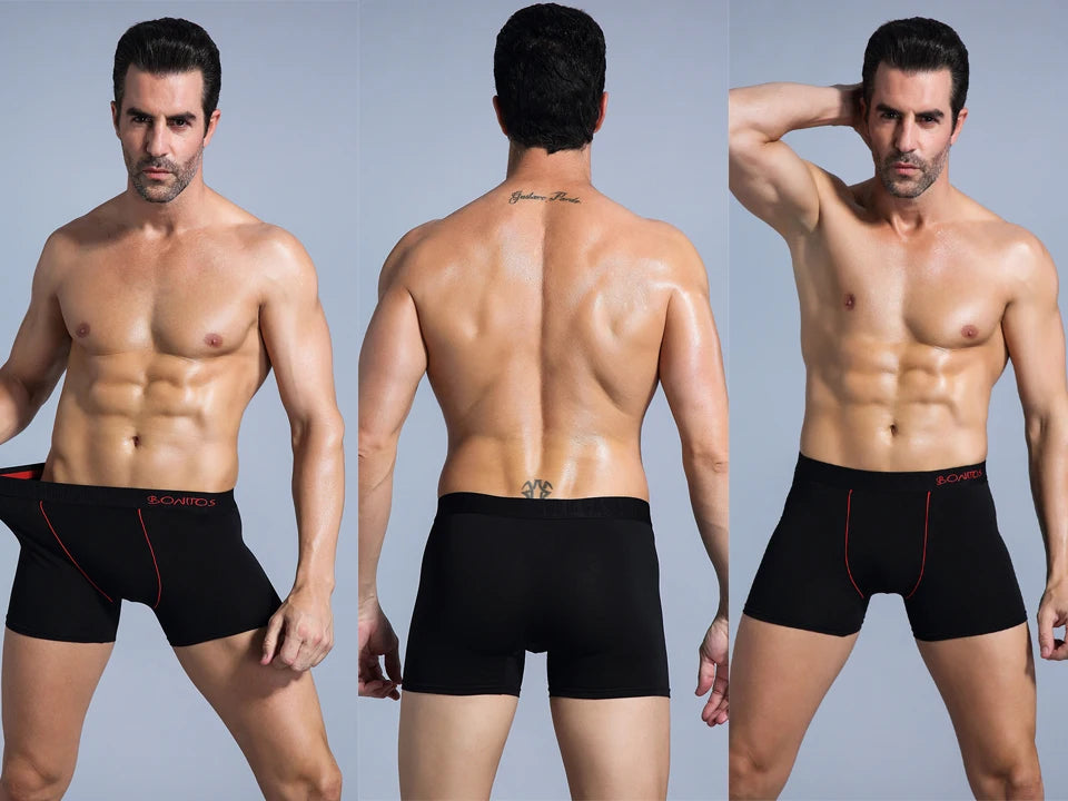 Men's Cotton Boxer Shorts Underwear Set of 5