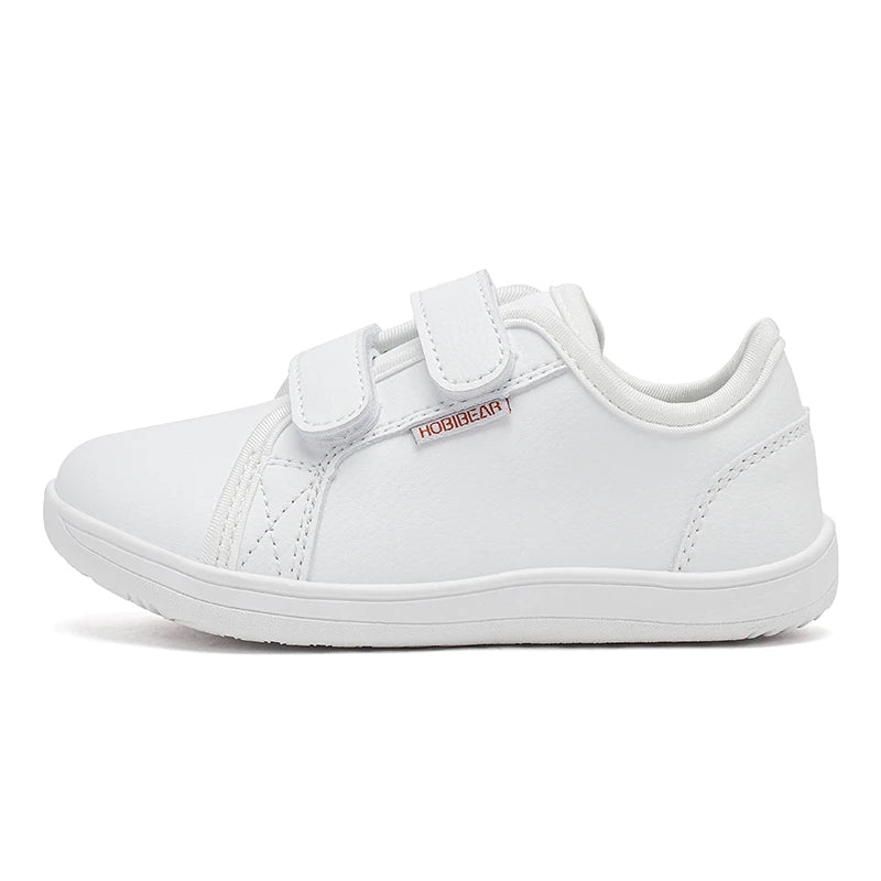 HOBIBEAR Kids Minimalist Sneakers Lightweight Hook Loop Shoes